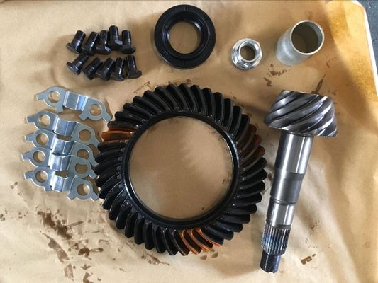 Auto Driving Helical Bevel Gear High Rigidity Pressure Angle 20 - 30 Degree