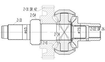 Automatic Transmission Complete Differential Assembly OEM High Strength And High Precision