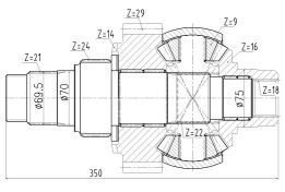 Custom Rear Axle Differential Assembly , VOLVO Complete Axle Assemblies  In Automobile