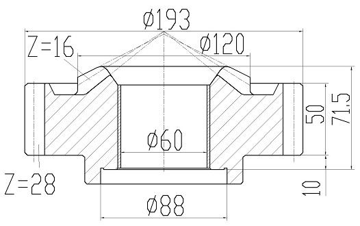 Non Standard Axle Straight Bevel Gear 20CrMnTi Materials High Precision
