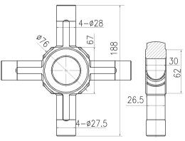 High Precision Differential Spider Gear Kit 346 353 0420 Long Using Life