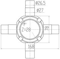 Intermediate Axle Differential Spider Gear Kit For Mercedes Benz 355 350 0128