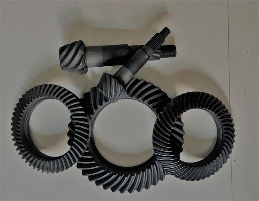 Right Hand Steel Spiral Bevel Gear For Gearbox Anti - Oil Blacking Surface Treatment