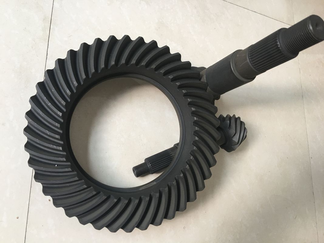 Hypoid Spiral crown bevel gears , High Precision Forging ring gear and pinion gear
