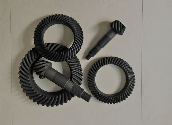 High Performance Spiral Bevel And Pinion Gear Anti - Oil Carburizing Heat Treatment